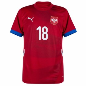 Serbien Vlahovic 18 Hjemme EM 2024 - Fodboldtrøjer (S/S)